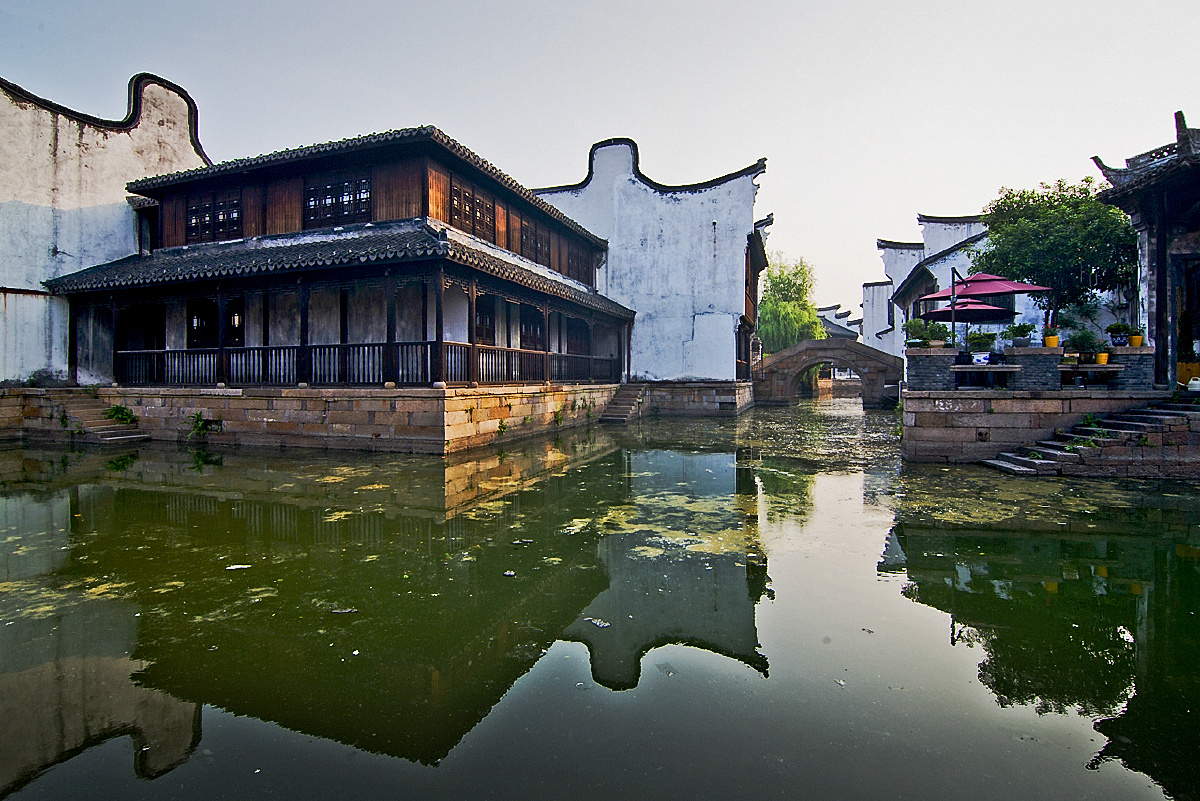 嘉兴月河古镇清晨