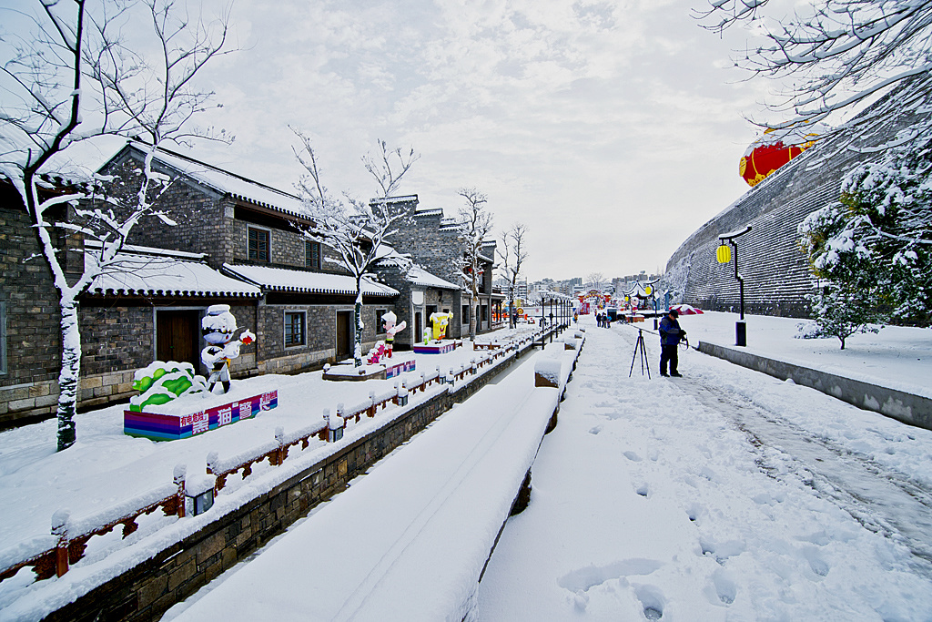 南京老门东雪景