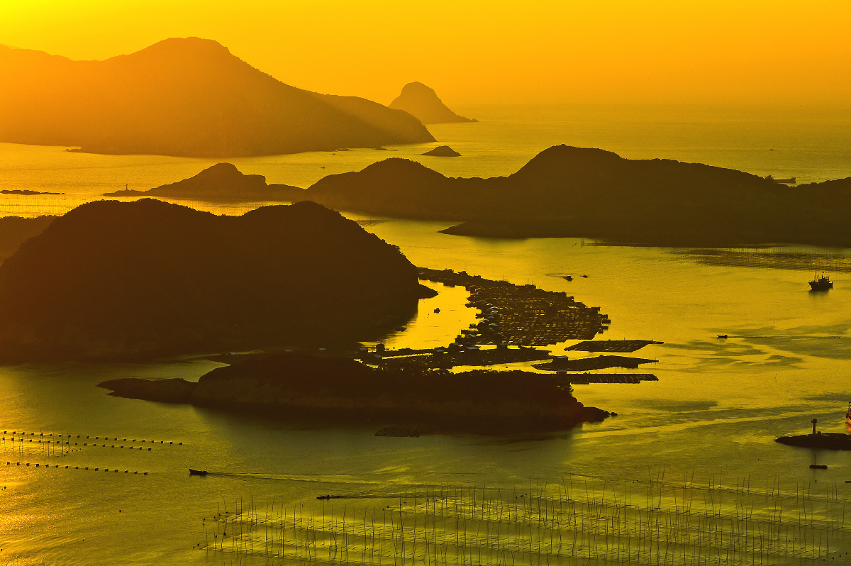 宁德霞浦花竹村日出