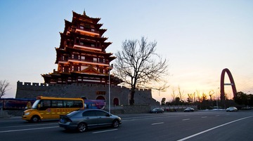 江苏泗阳县运河风光带、泗水阁DSC_7446
