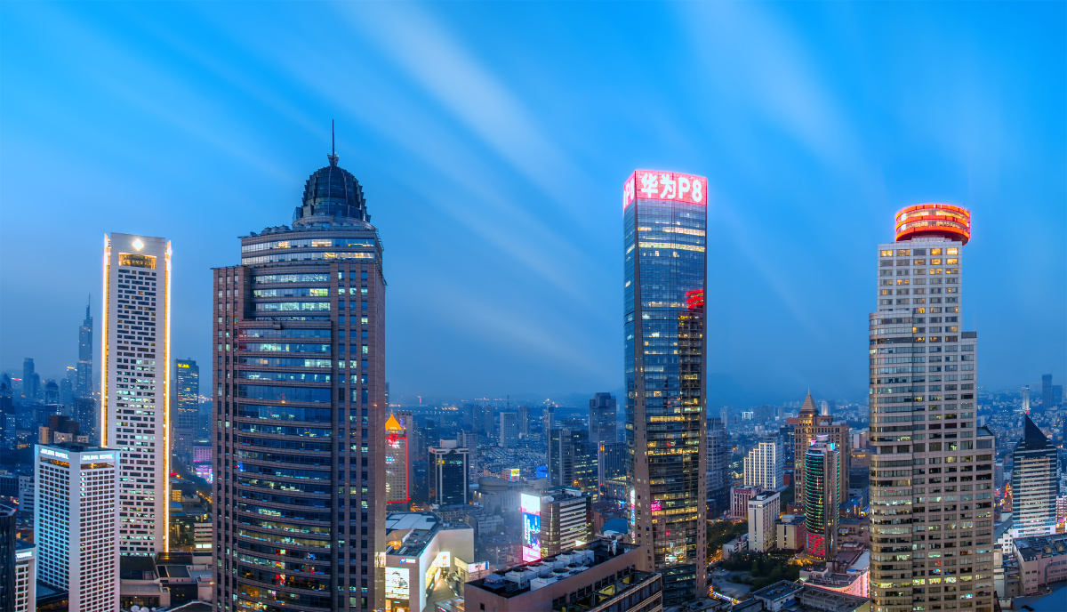 南京新街口夜色