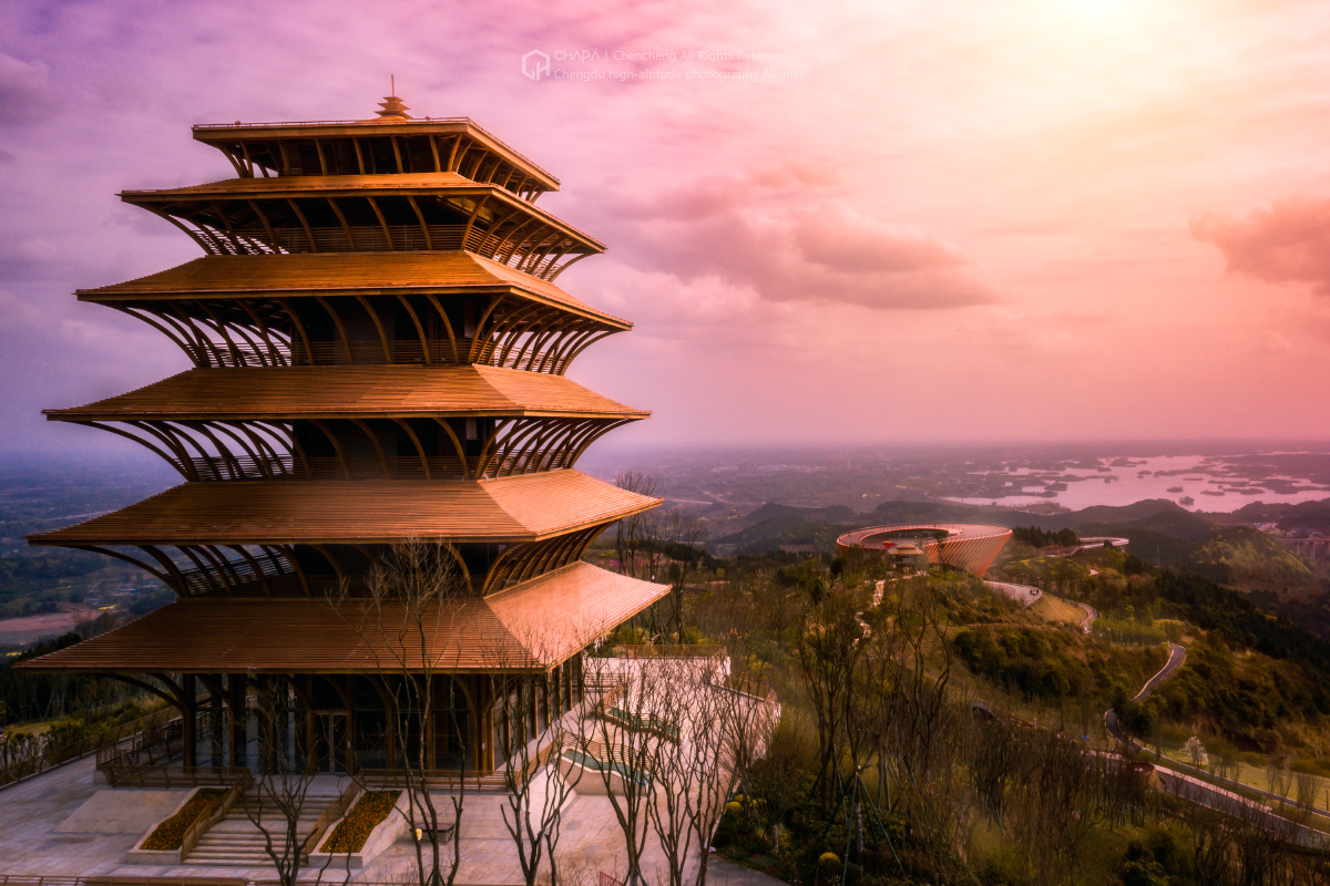 丹景阁上望丹景