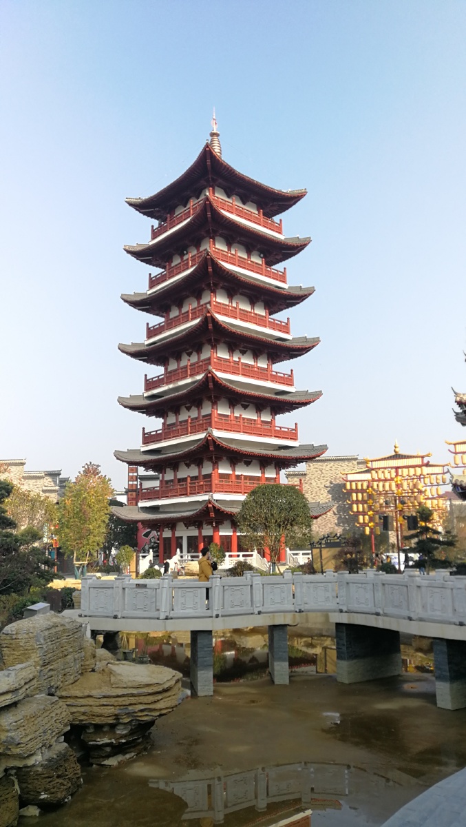 柘林老镇仿古塔