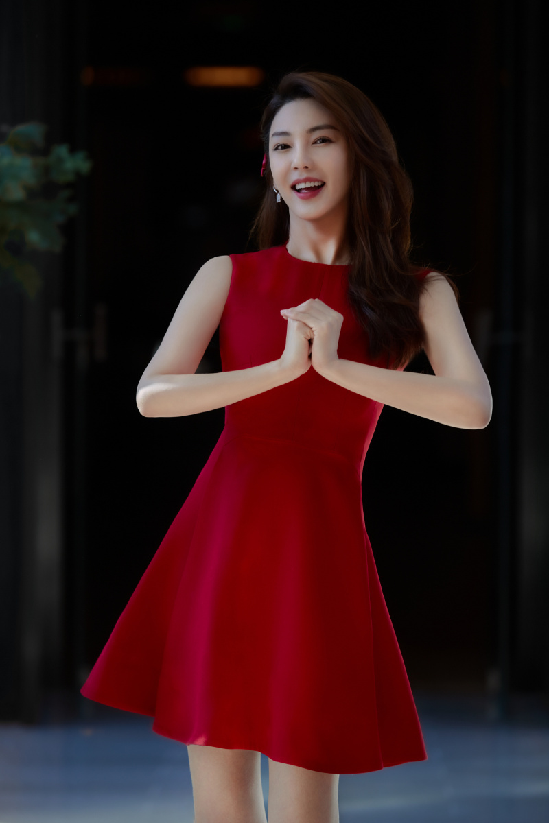 祝大家新春快乐～[2021] #张雨绮纳福明艳红裙# 676767 - 爱遨