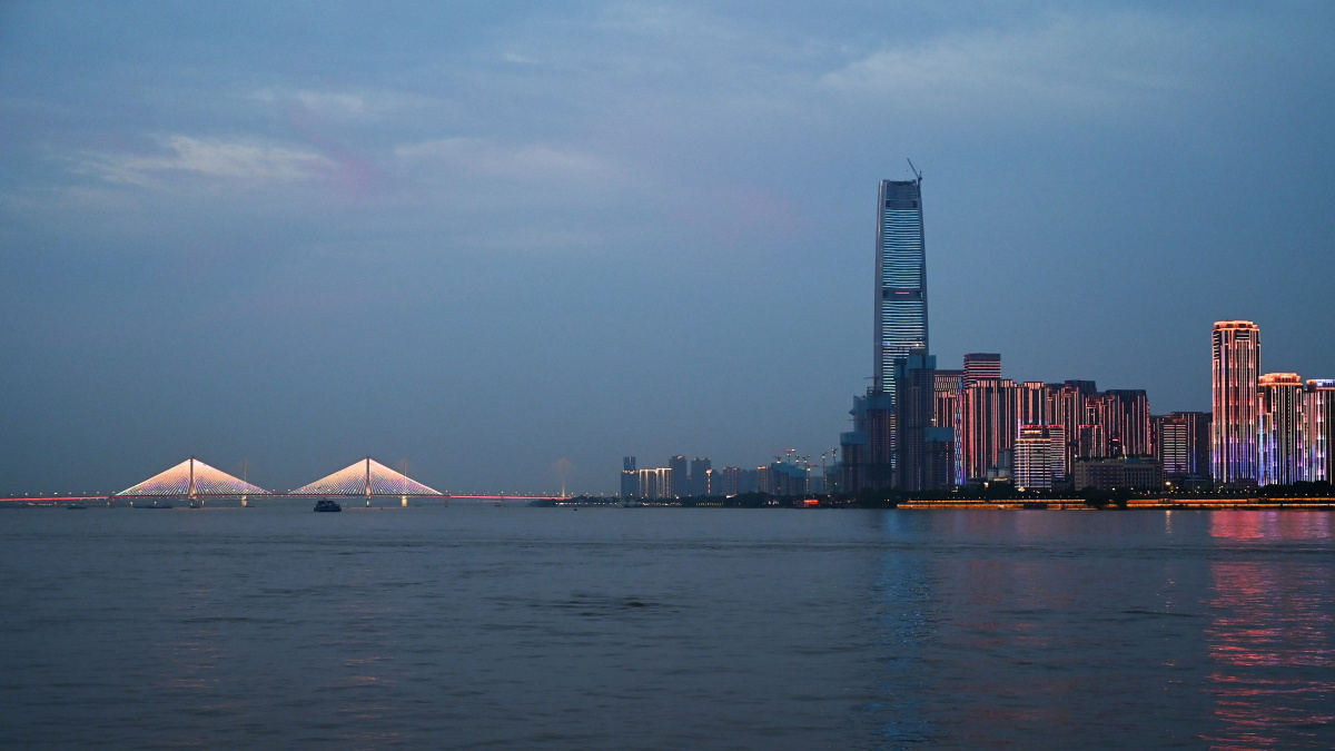 武汉长江夜景