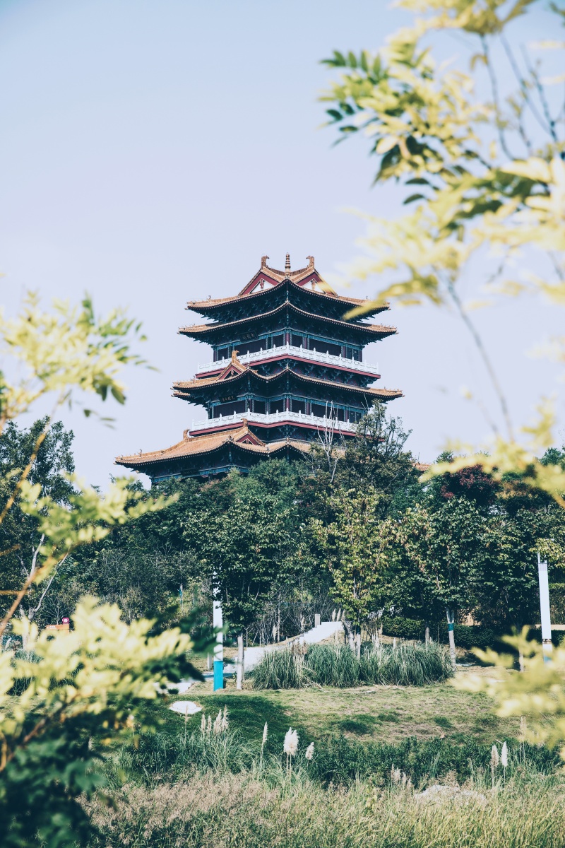 郑州园博园的轩辕阁