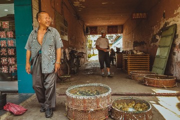 江南·卖小鸭子的大叔·宁波柴桥古镇