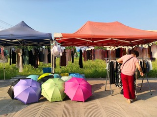 江南•手机街拍系列•田野旁边的小集市•宁波下邵
