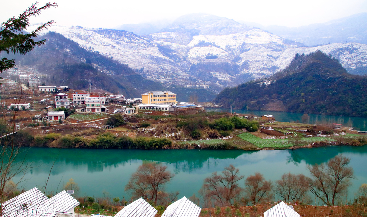 2018年12月31日拍摄于湖北十堰市竹溪县鄂坪大河湾.