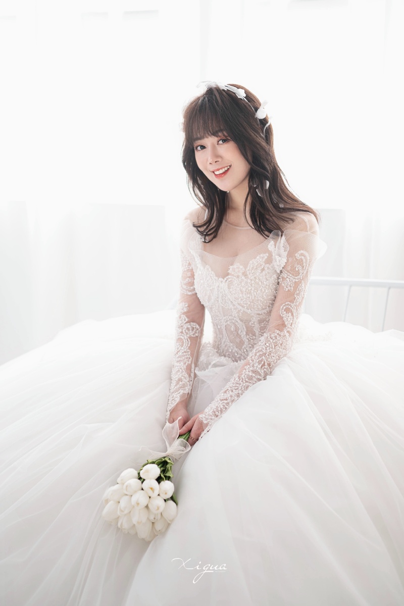 韩系单人婚纱