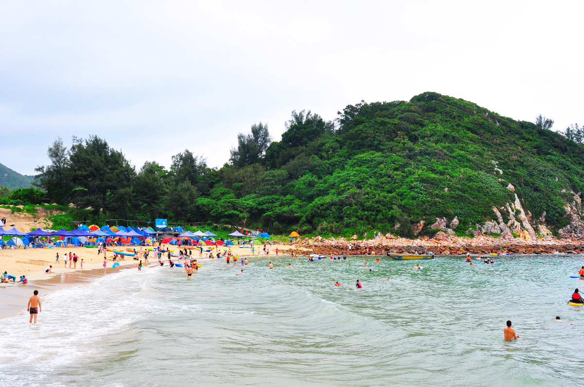 随拍惠州大亚湾三门岛月亮湾海滩