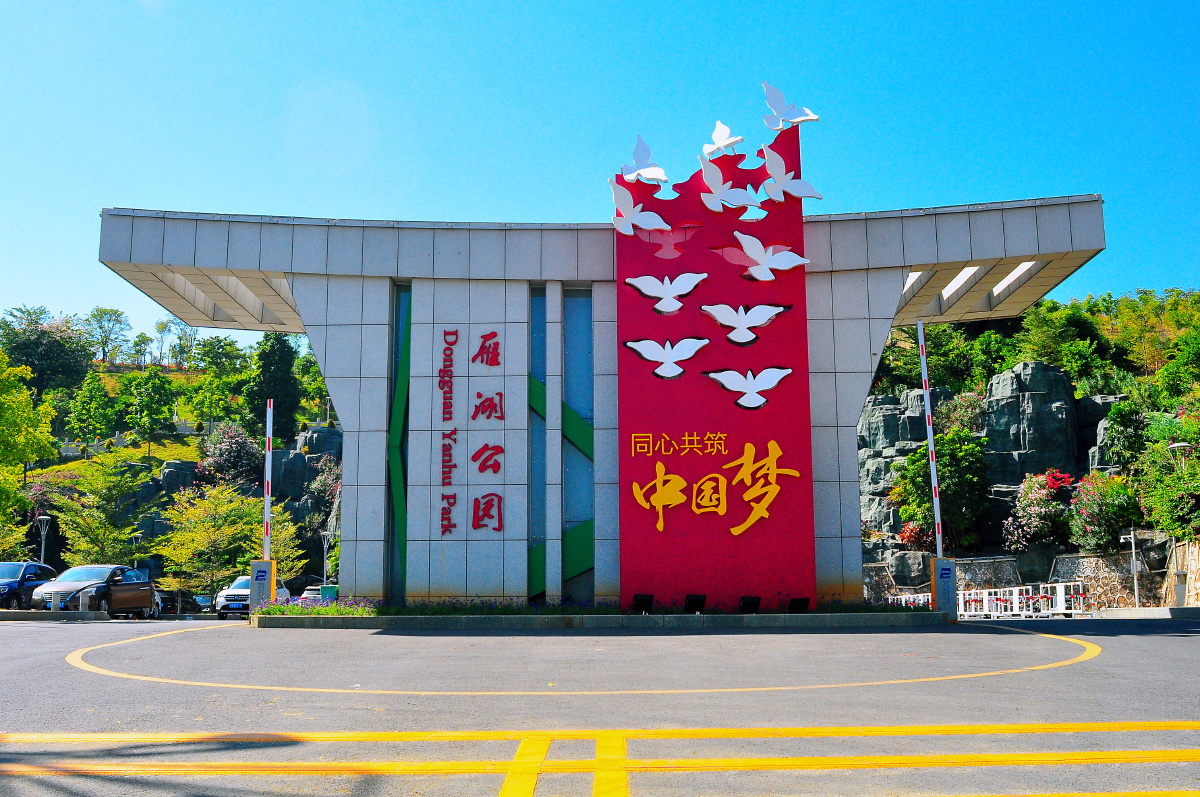 随拍城市公园东莞凤岗雁湖公园