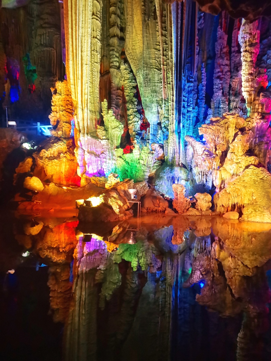 旅行手机随手拍桂林行24五彩缤纷银子岩溶洞荔浦61华为nova4