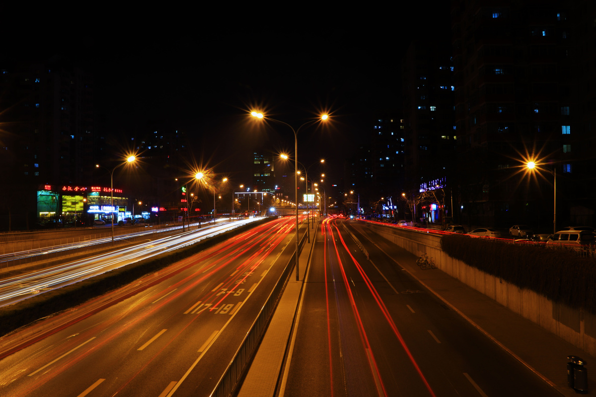 深夜的木樨园桥