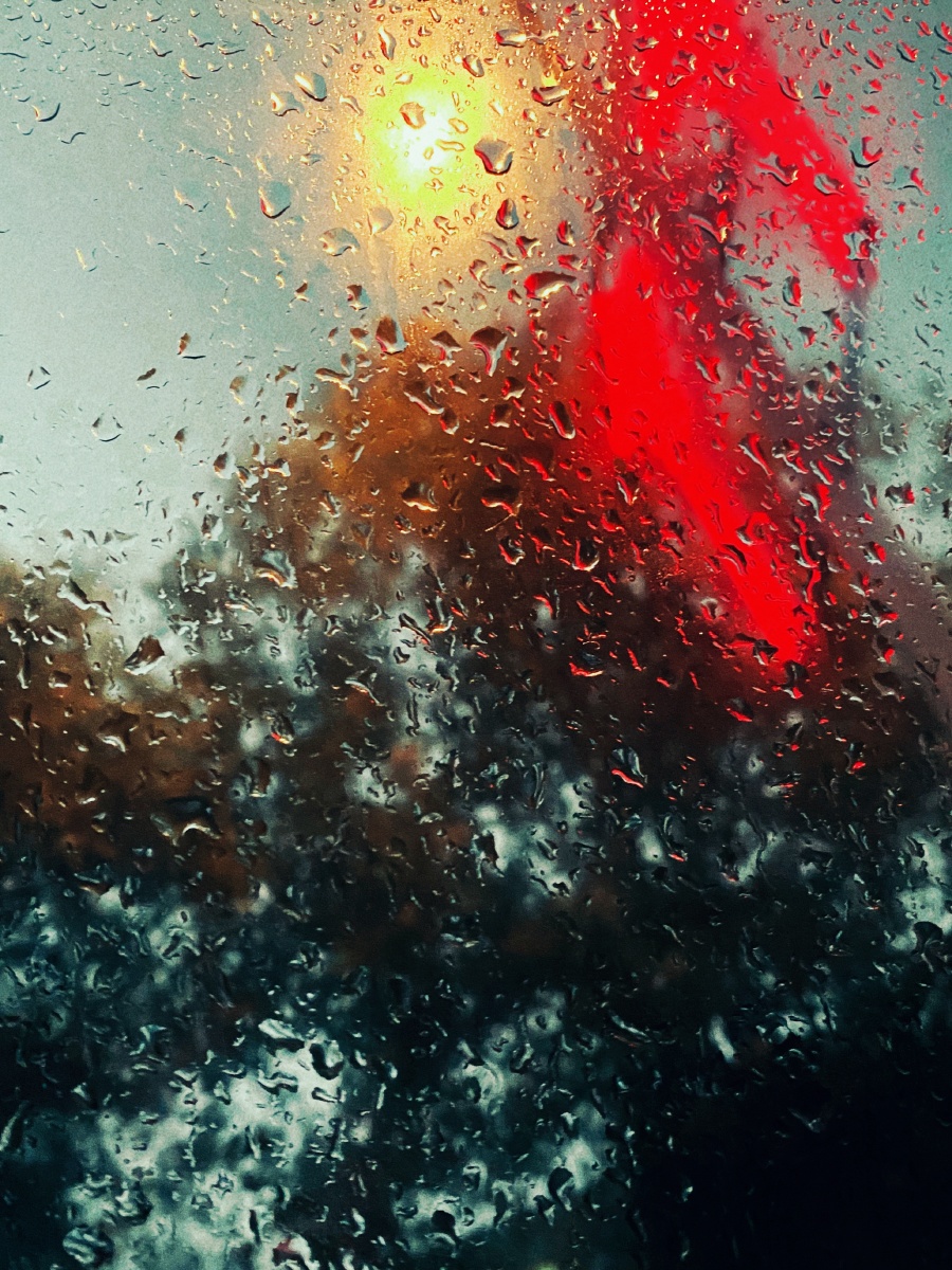 雨天 车里 灯光