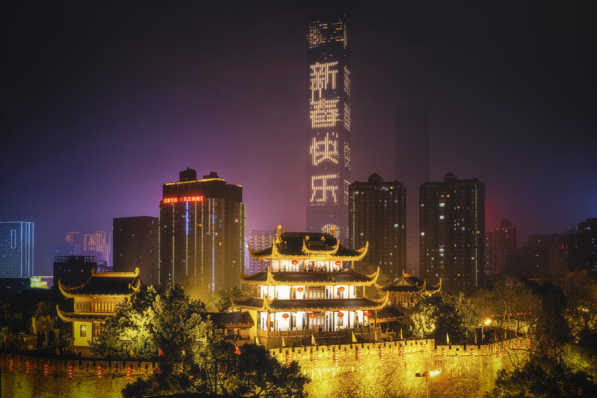天心阁夜景 - bruce_lee云浩 - 图虫