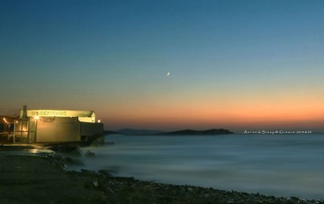 米克诺斯岛海边餐馆
