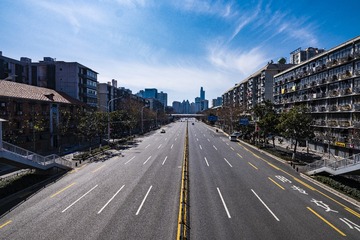 疫情中的武汉-解放大道