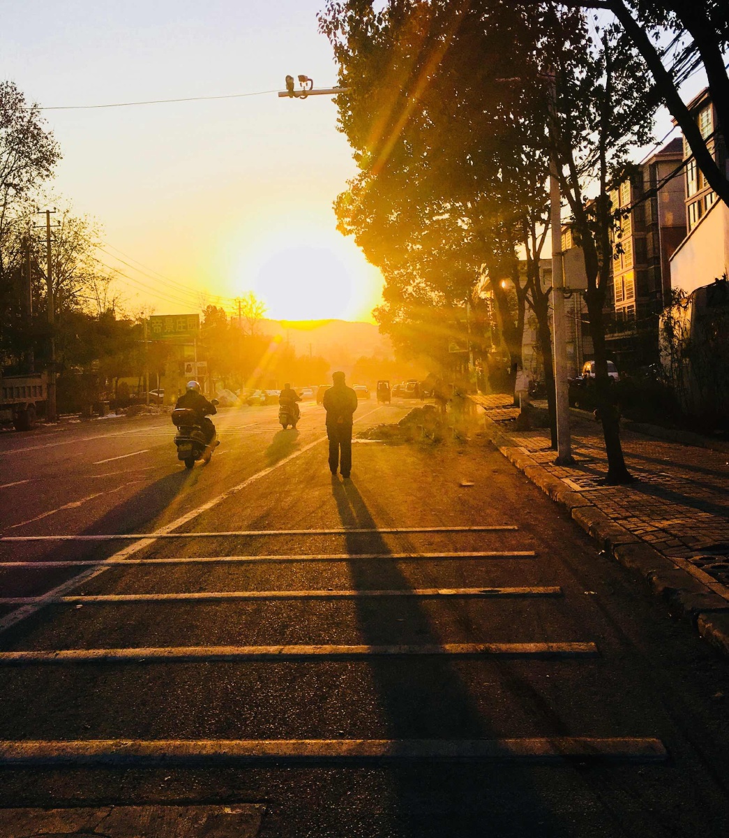 夕阳余晖下的影子 - 春天的气息389 - 图虫