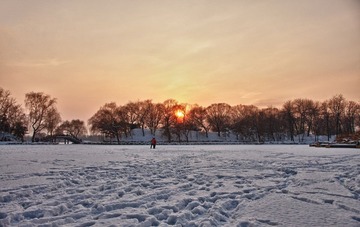 雪后的黄昏