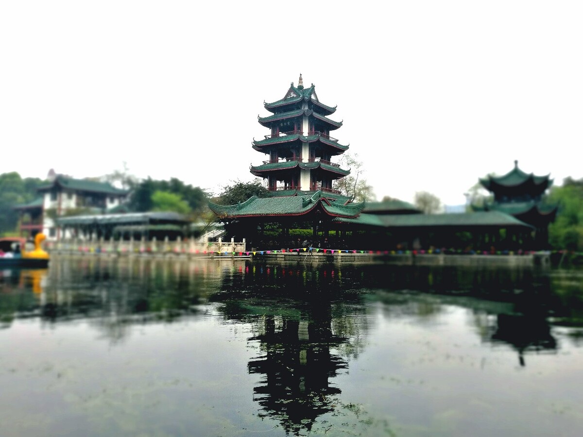 楼外堂前三两只，泛舟逐鸳正当时。