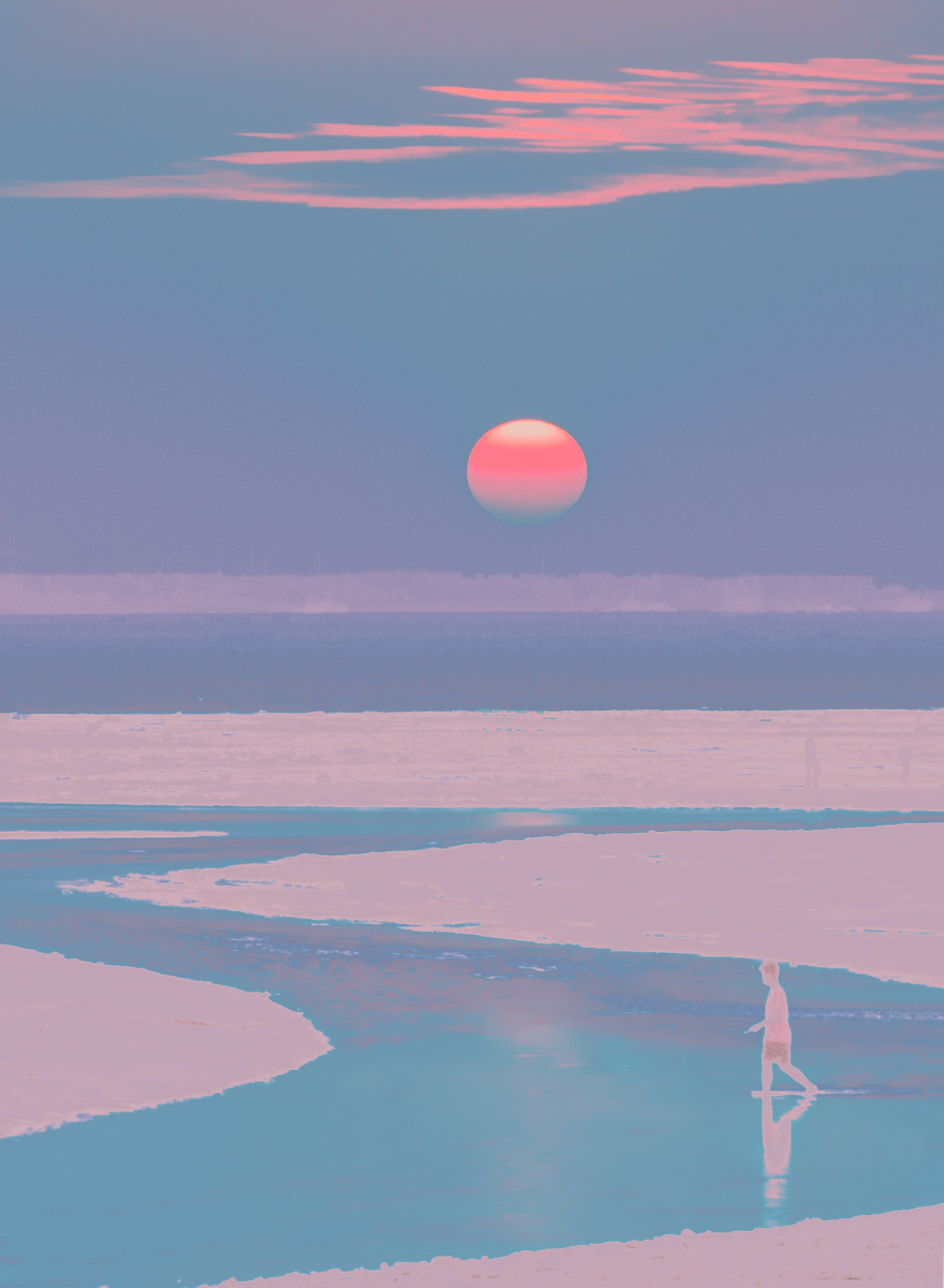 有关夕阳的色彩