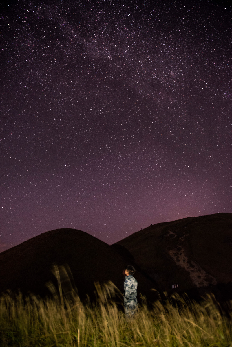 江西武功山草甸星空