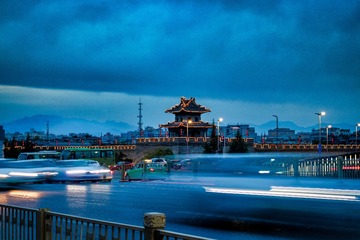 西安城墙角楼