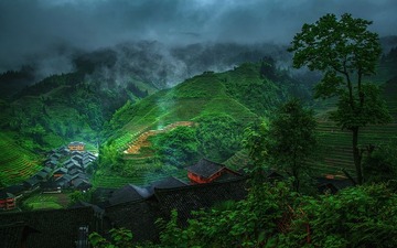 雨中的瑶寨2