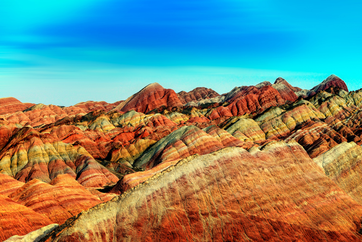 《大地调色板》拍摄于甘肃张掖七彩丹霞地质风景区. - 运鹏 - 图虫