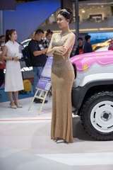 2025上海车展236万粉丝的网红车模7248