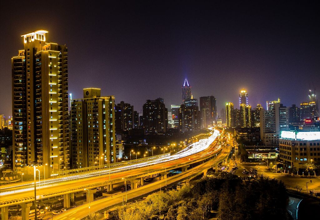 闸北夜景