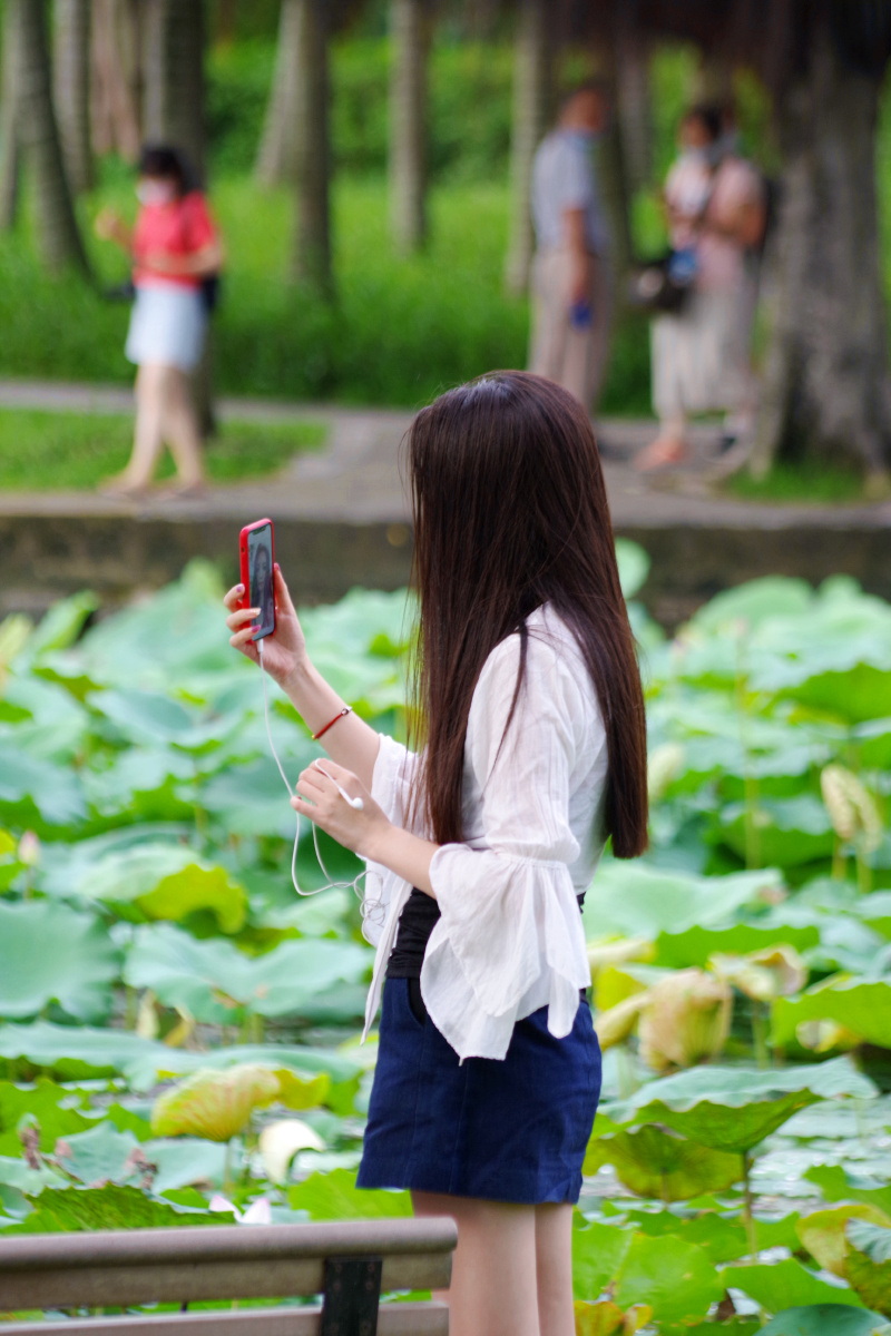 深圳洪湖公园人像篇借背影