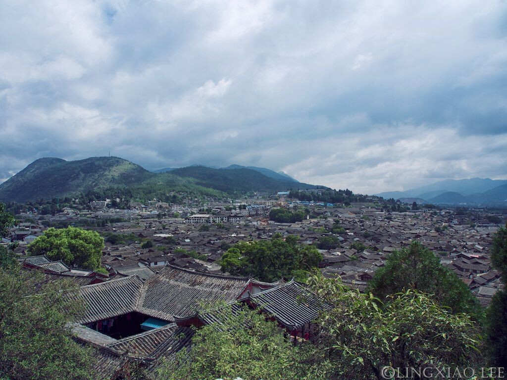丽江古城 从古城最高点俯瞰