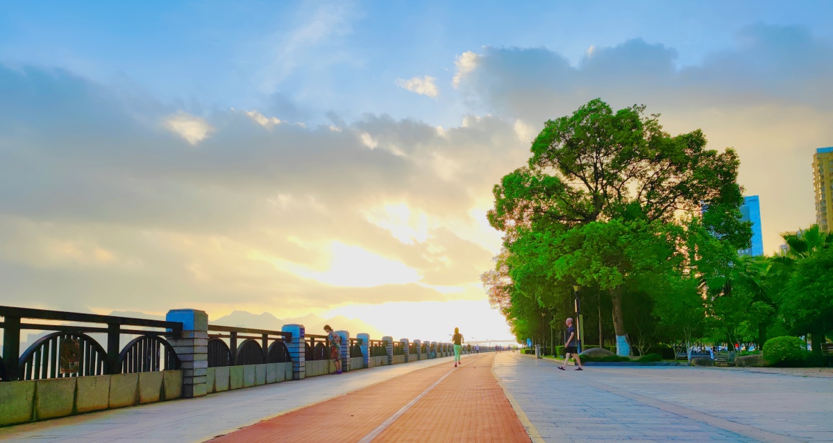 《晨光》摄于,温州望江路