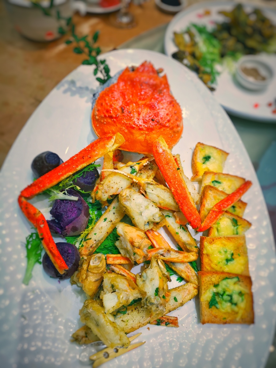 美食(炭烤炭烤松叶蟹)