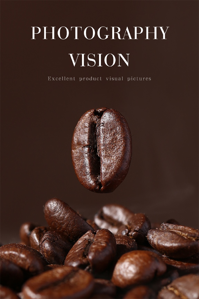 产品摄影咖啡豆创意拍摄