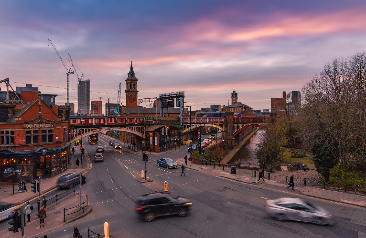 曼彻斯特天气好起来了日落时候的随拍