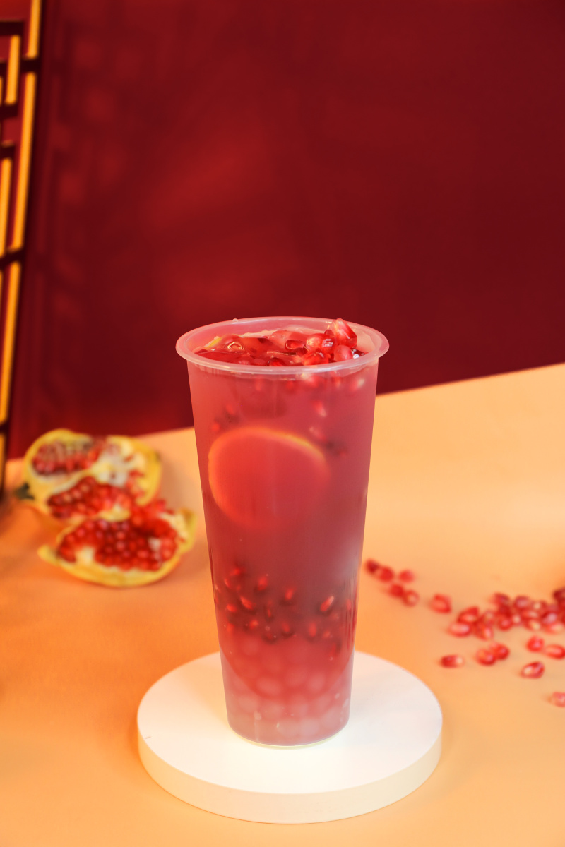 红石榴汁石榴饮料饮品果汁