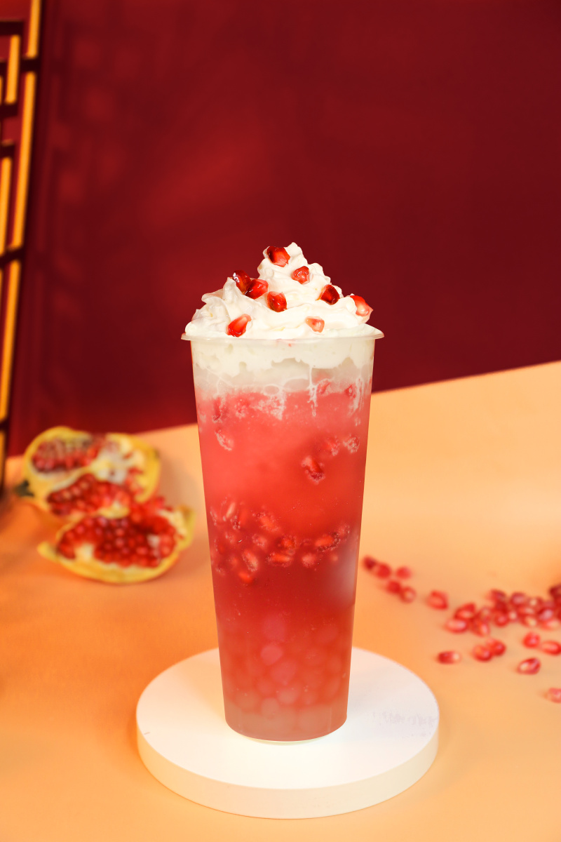 红石榴汁石榴饮料饮品果汁