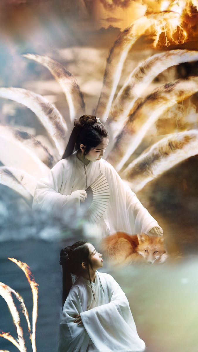 白凤九四海八荒唯一一只九尾红狐,额间天生就有一朵凤羽花胎记.