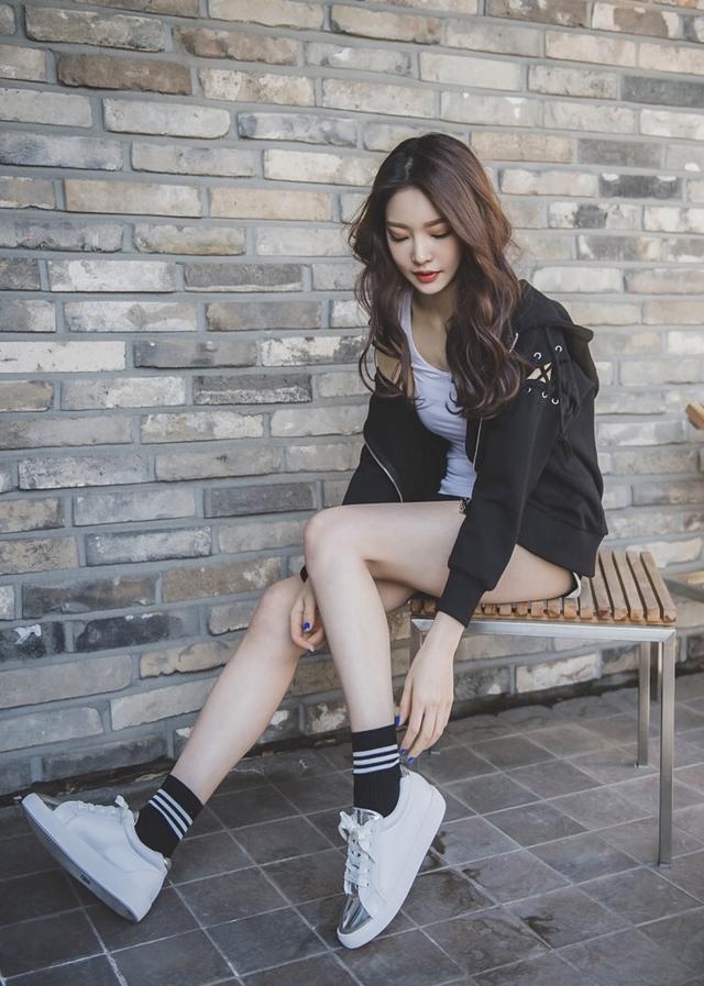 条纹袜