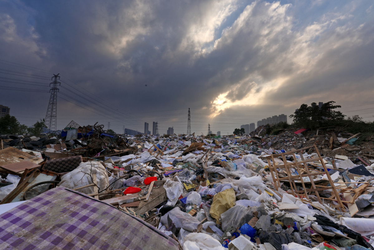 路过垃圾场拍摄的照片