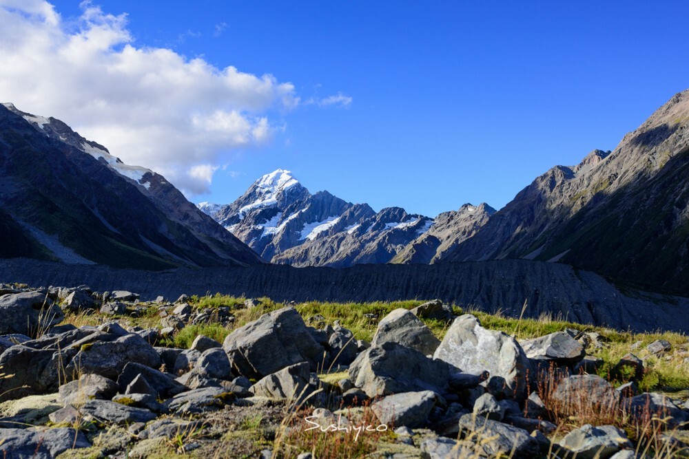 D9库克山Mountain Cook 库克山是新西兰最高峰，海拔3754米