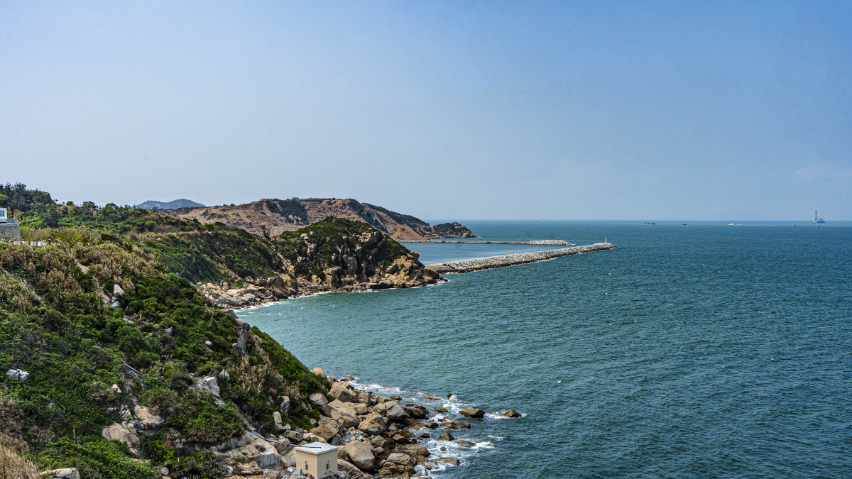 珠海某岛上,最漂亮的海岸.