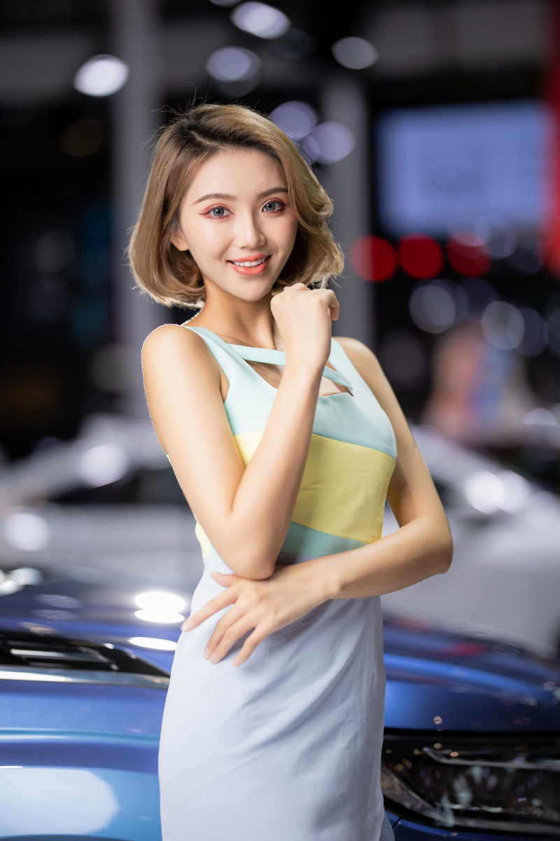 南京国际车展,美女车模!