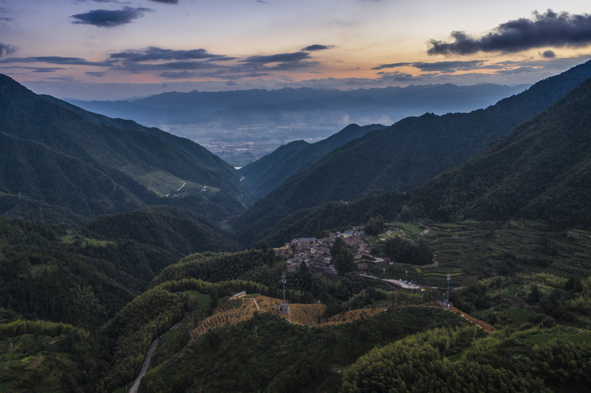 松阳四都古村落航拍
