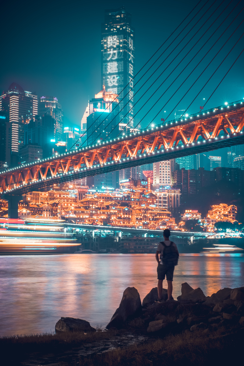 赛博朋克重庆洪崖洞