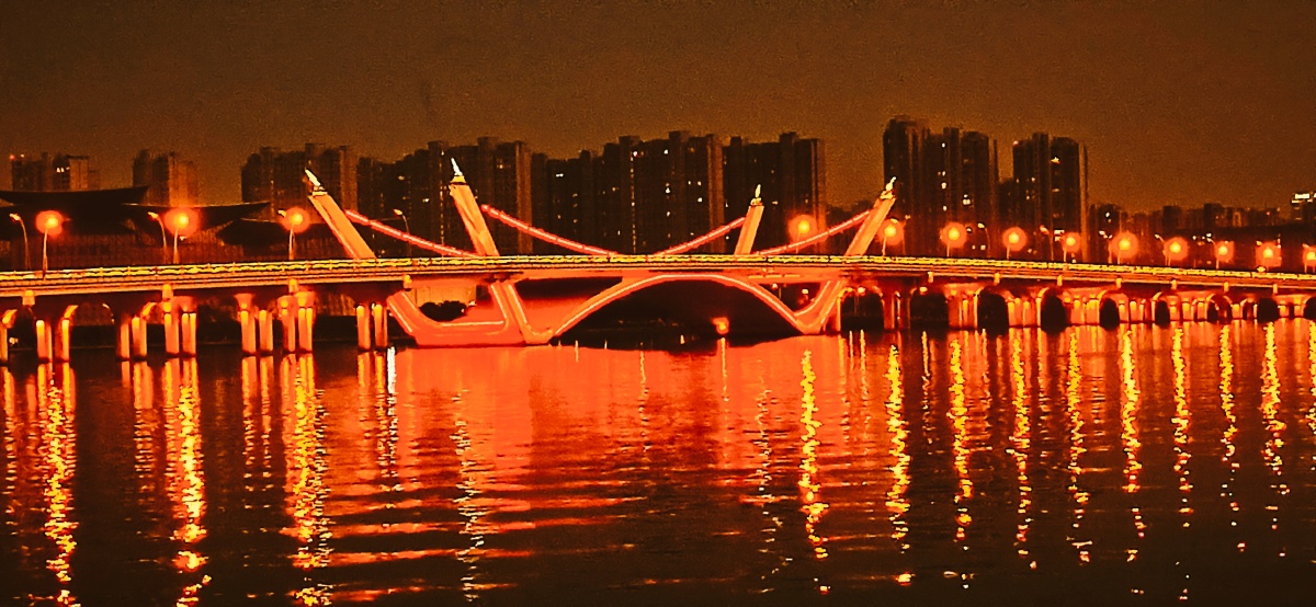 蠡湖大桥夜景