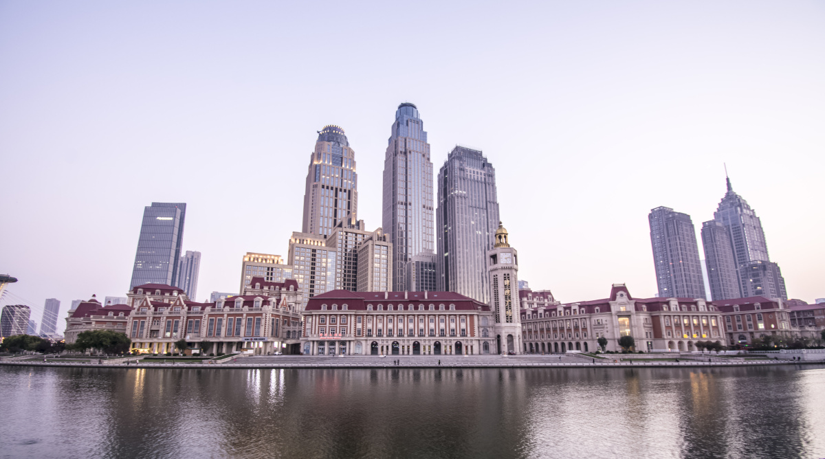 天津人民公园津湾广场滨江道